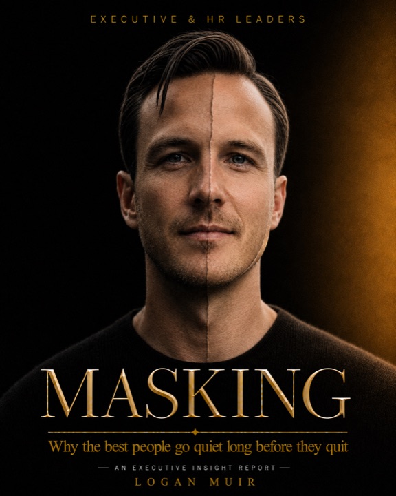 Masking — Why your best people go quiet long before they quit. An executive insight report by Logan Muir.